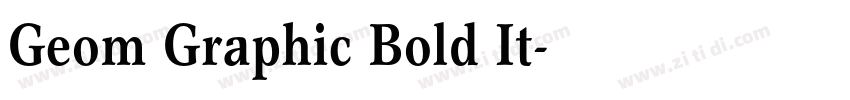 Geom Graphic Bold It字体转换